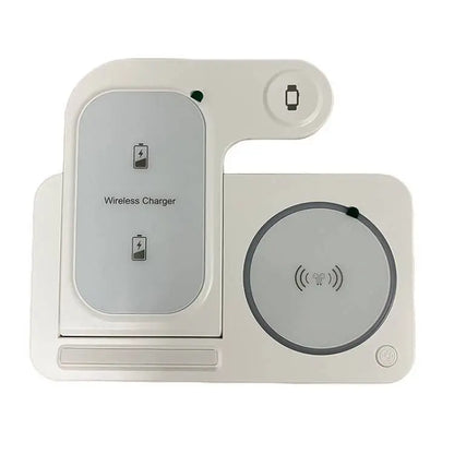 30W LED Fast Wireless Charger Stand 3 in 1 Foldable Charging Station for Iphone 15 14 13 12 11 Apple Watch 9 8 7 6 5 Airpods Pro