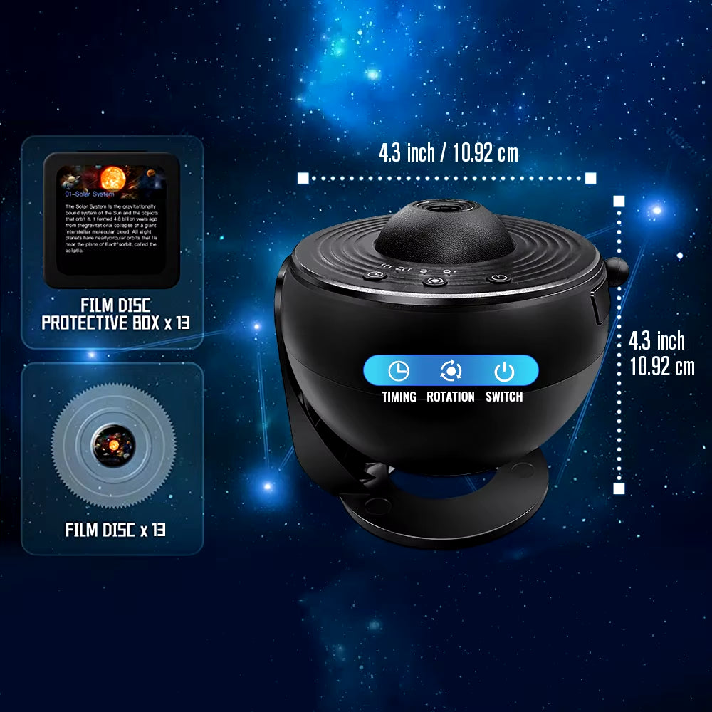 Galaxy Projector, Planetarium Star Projector Realistic Starry Sky Night Light ,Solar System Constellation Moon for Kids Bedroom