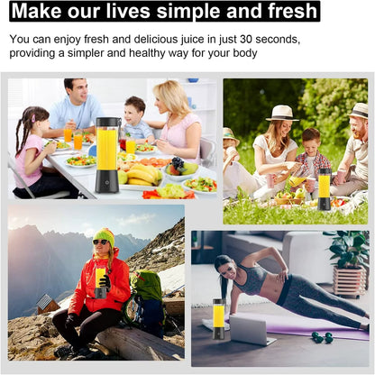 High-Speed USB Rechargeable Portable Personal Blender with Powerful 4000Mah Battery - Perfect for Making On-The-Go Protein Shake